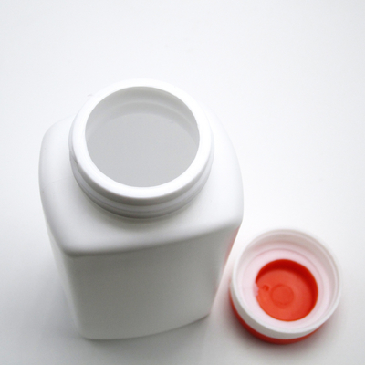 100ml 120ml 190ml HDPE Flip Top Cap Plastic Pill Capsule Bottle Custom square Healthcare Medicine Plastic Container