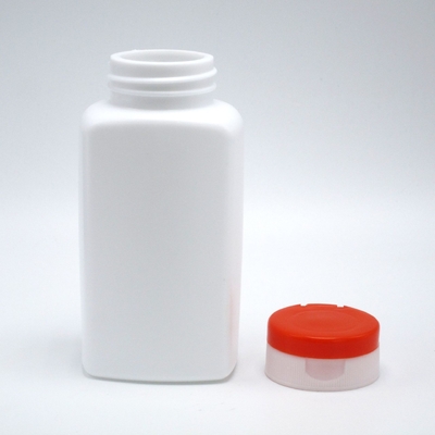 100ml 120ml 190ml HDPE Flip Top Cap Plastic Pill Capsule Bottle Custom square Healthcare Medicine Plastic Container