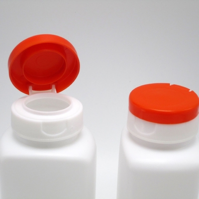 100ml 120ml 190ml HDPE Flip Top Cap Plastic Pill Capsule Bottle Custom square Healthcare Medicine Plastic Container