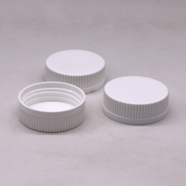 Food grade 30mm 43mm screw cap pilfer proof plastic cap for HDPE bottle