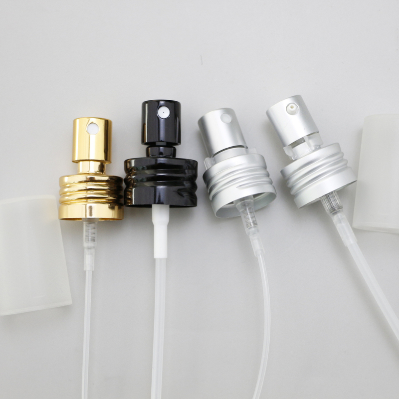 20/24/28 thread supply ganodized aluminum nozzle cosmetic water toner lotion pump customization gold/silver/black