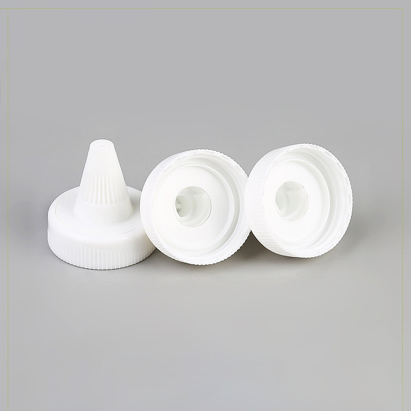 38mm 400 White Screw Snip off Cap Flip Top Lid 38-400