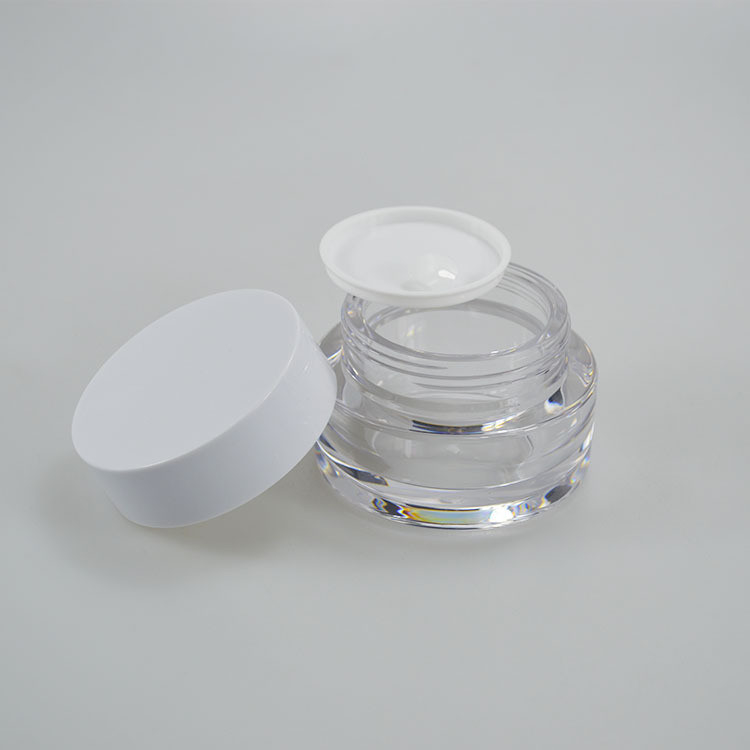 Round acrylic jars
