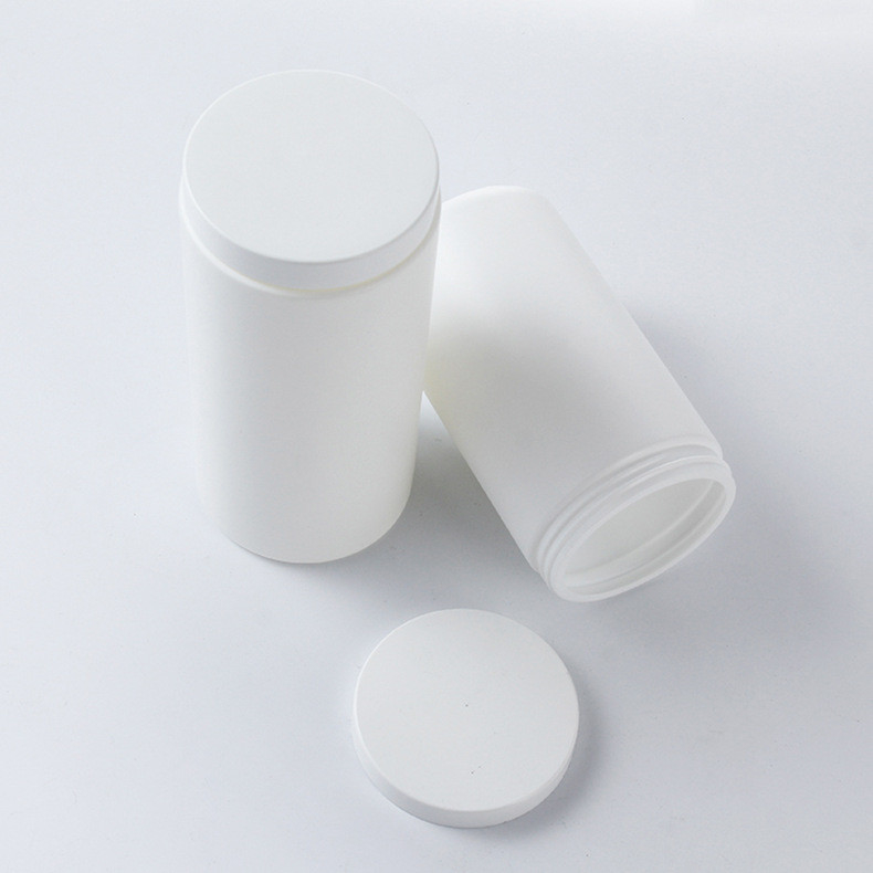 900ml 1200ml Food Grade Straight Shaped White Pet Plastic Jar