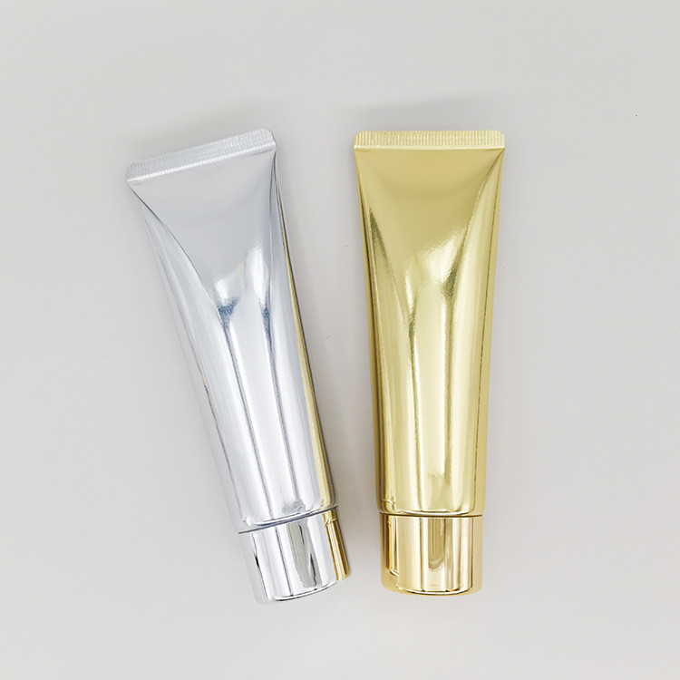 Silver / Gold Nozzle Tip With Screw Cap For Moisturizer Cream Tube 15ml ~ 75ml. (0.508oz ~ 2.536oz)