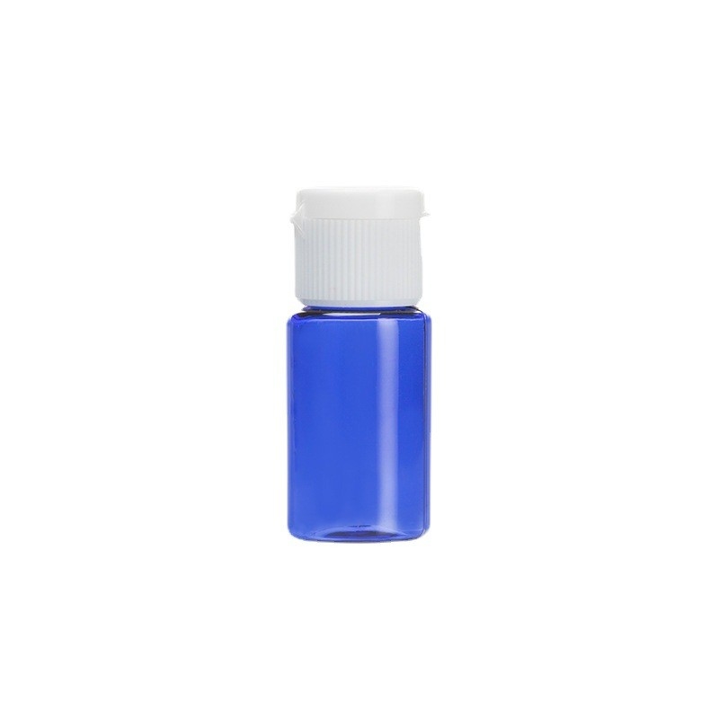 10 ml Amber/Blue Dropper Bottle 18 mm Neck Finish, Round Base