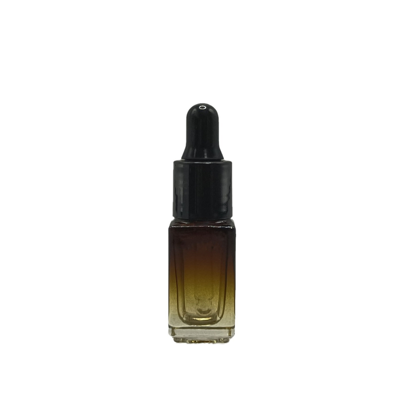 3ml/0.1oz Dropper Bottle Square glass bottle, oil bottle, blue/black/white