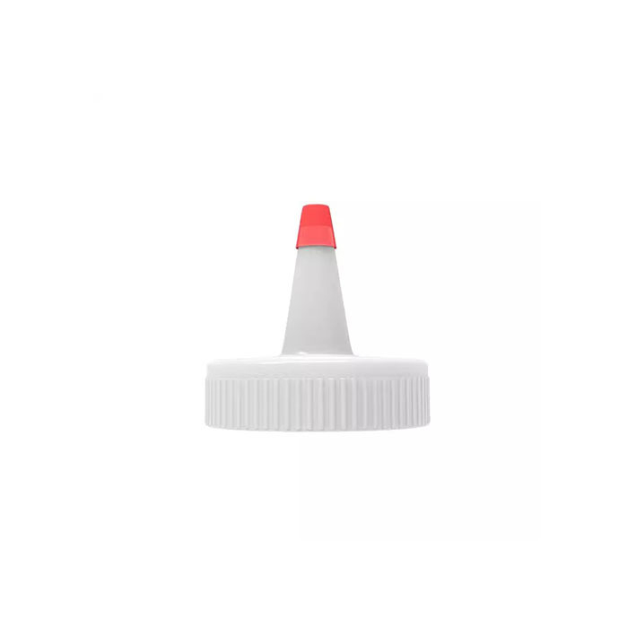 DIN28MM Red-Tip Cap  Red Plastic Pointed Mouth Bottle Cap Replacement Tips for Glue Bottles