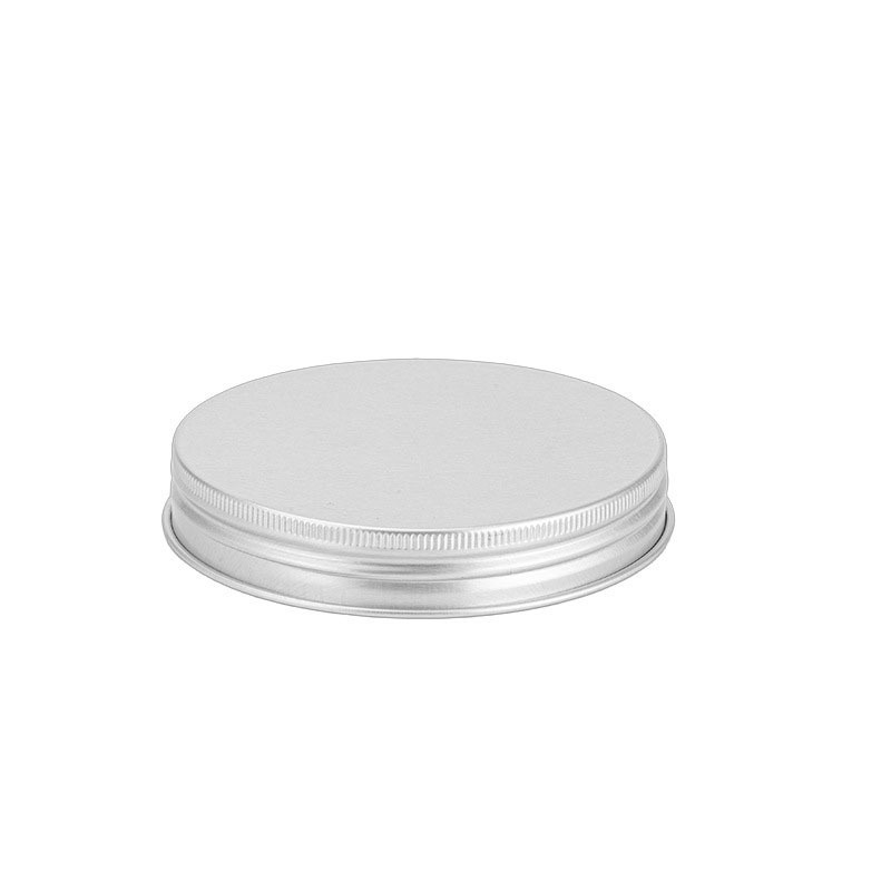 89mm Brushed Silver Aluminum Cap with Foam Liner