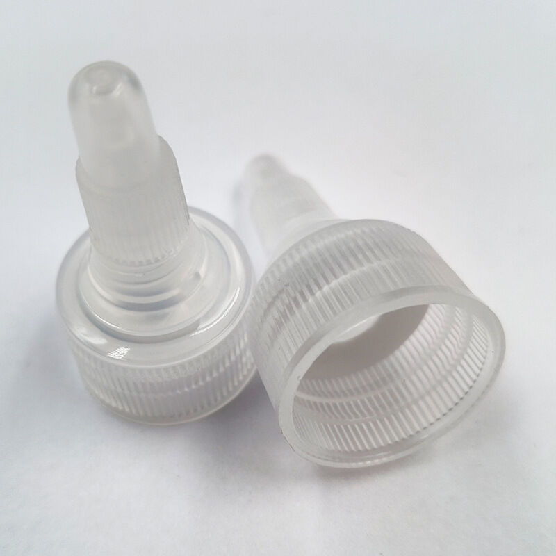 24-410 White PP Plastic Twist Top Cap with Liner