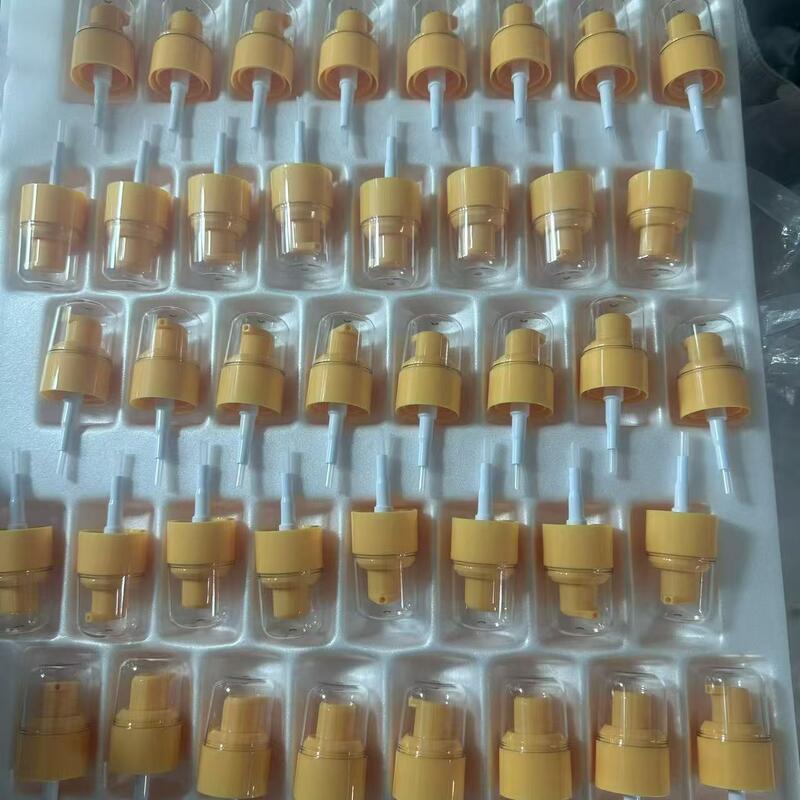 Yellow Plastic Lotion Dispenser Pump