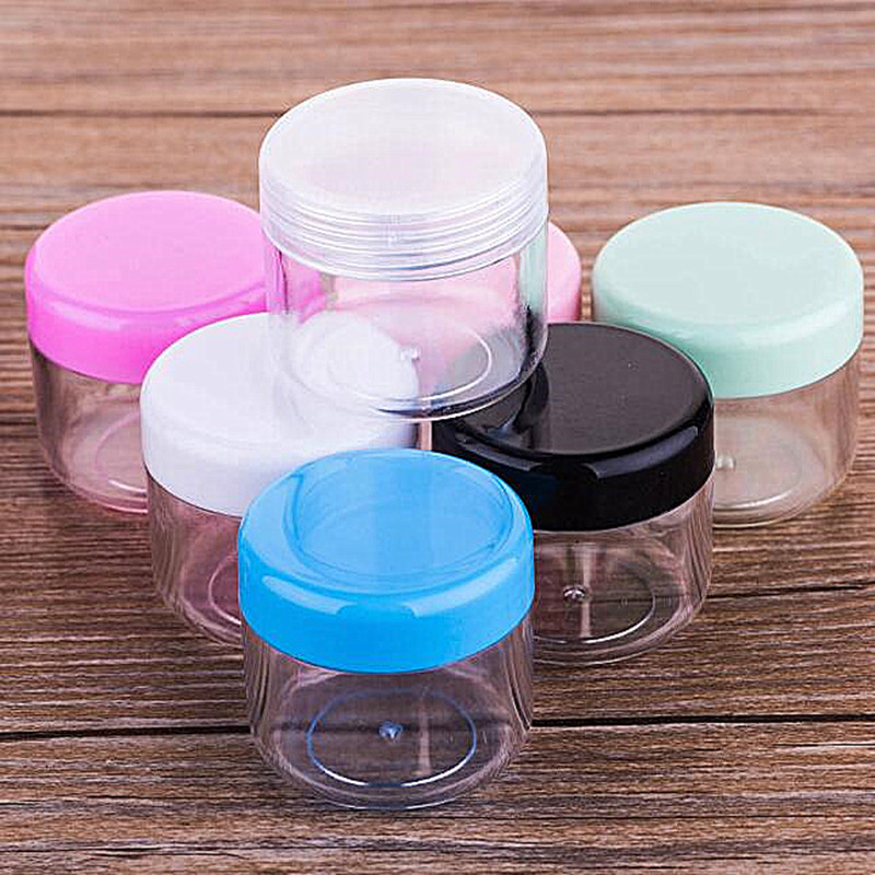 20g 20ml  plastic container medicine balm cosmetic cream jars with colorful caps