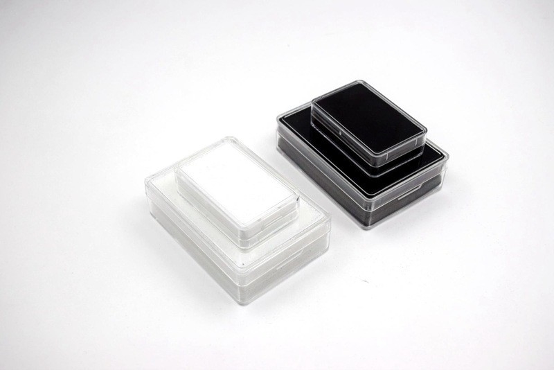 Acrylic transparent ring box, bracelet jewelry box, loose diamond box,  stone ring  long display box white/black box