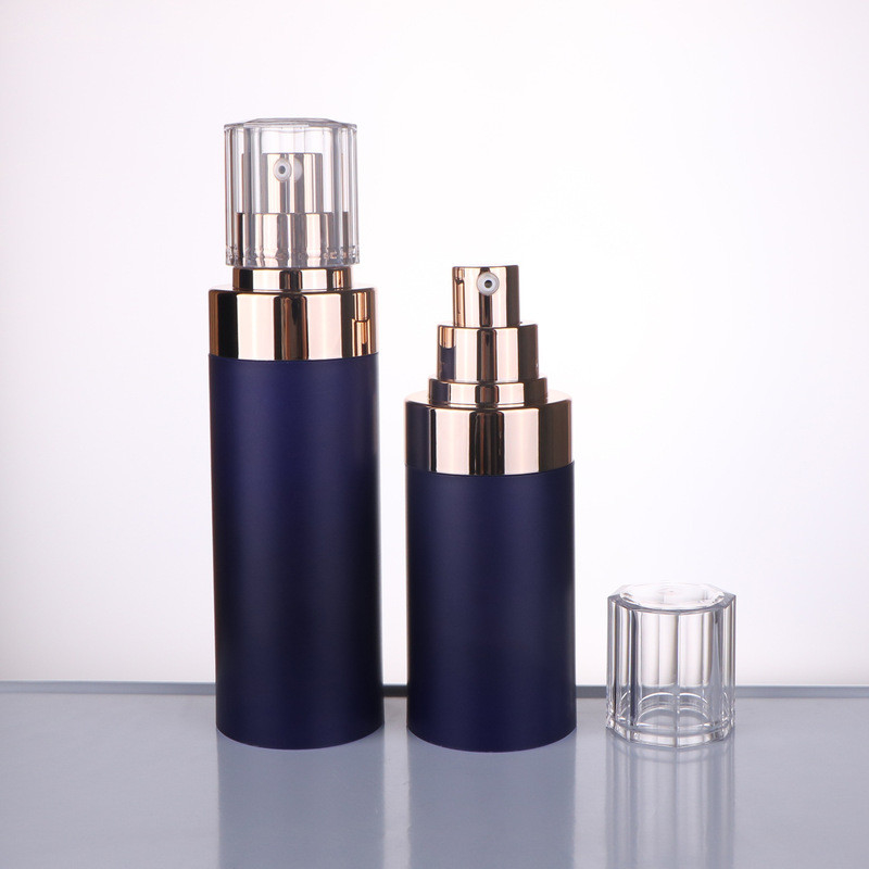 Frosted round cosmetic packaging bottle, 50ml/80ml/100ml/120ml acrylic vacuum lotion bottle