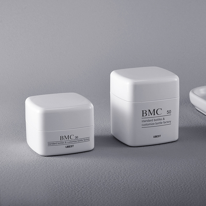 White square cream bottle, 30/50g cosmetic bottle, spot cream bottle, eye cream bottle