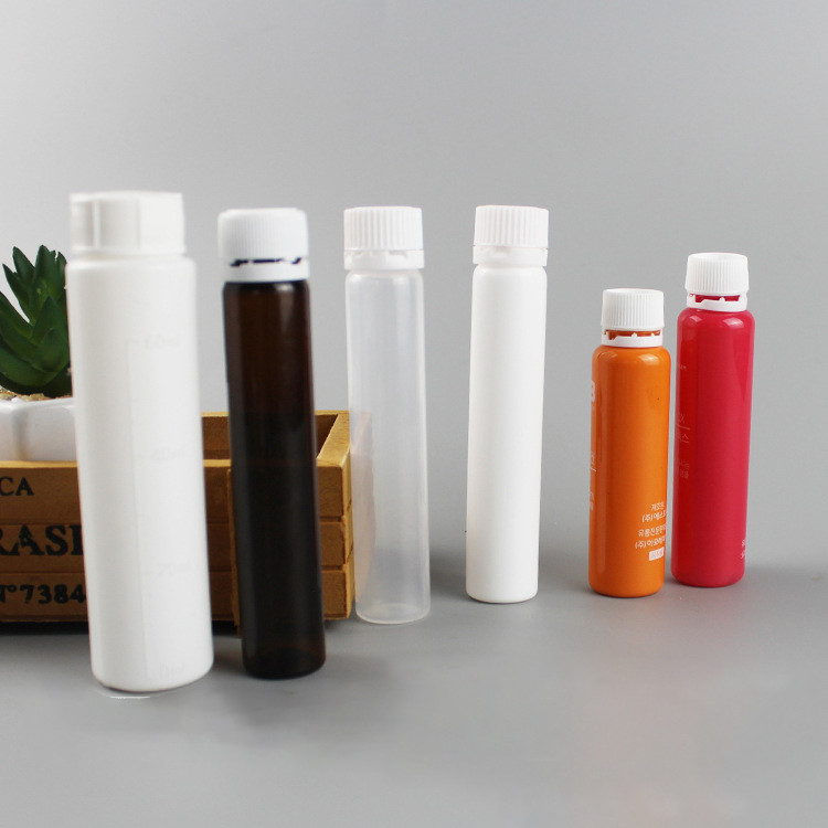 Long tube bottle, PET bottle, white PP plastic bottle, anti-theft cap, plastic bottle health care product packaging