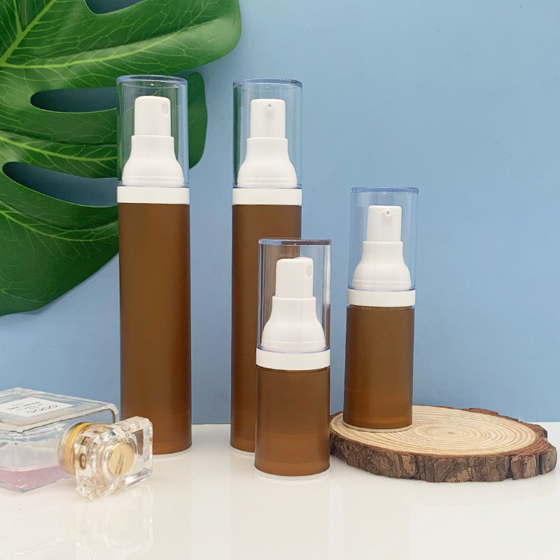 15ML, 20ML, 30ML, 50ML vacuum spray bottle, brown lotion bottle
