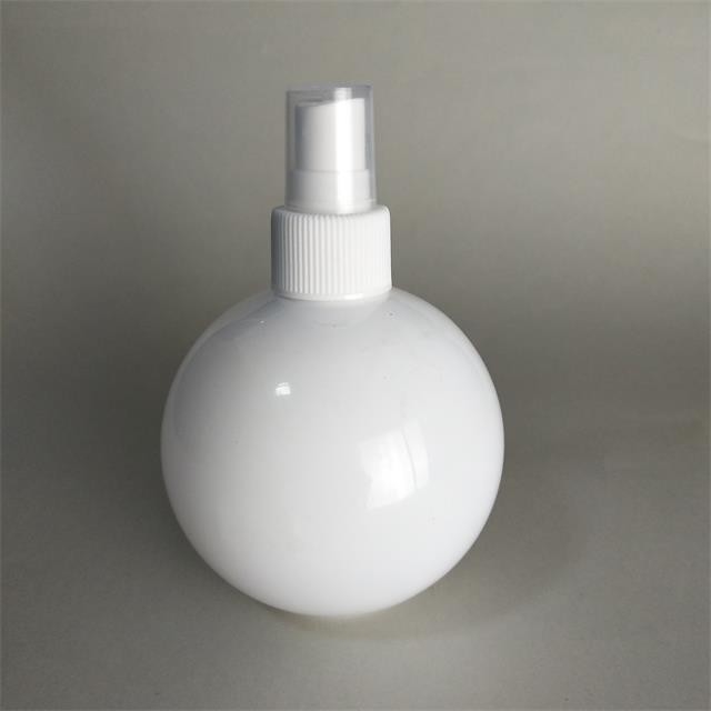 150ml/300ml /400ml/ 500ml ball shape PET plastic bottle with spray cap