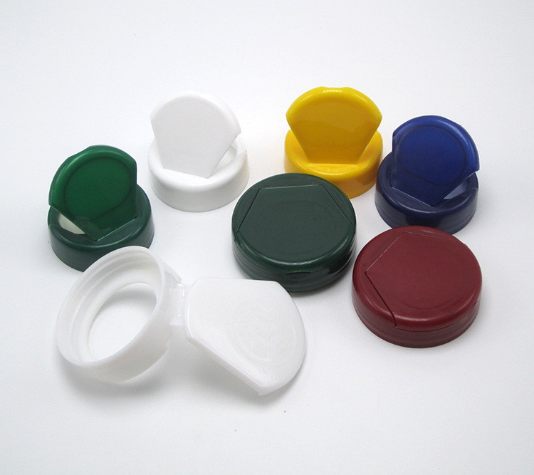 38mm 43mm plastic bottle cap, plastic flip cap, color can be customized
