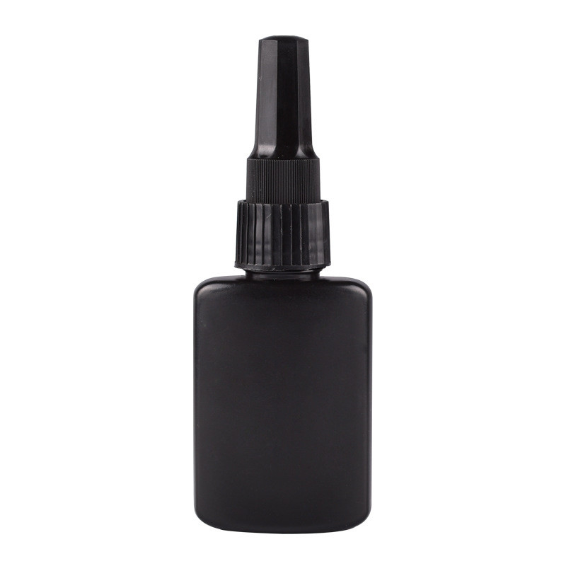 customized sharp mouth 120ml black plastic PET bottle