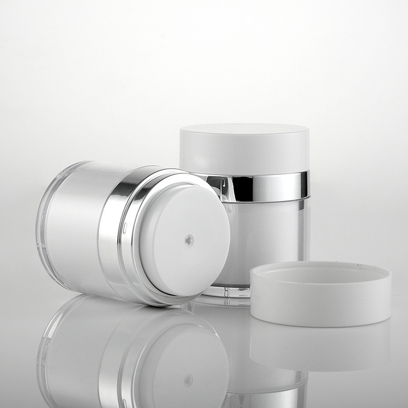 Spot 15ml 30ml 50ml Acrylic vacuum cream bottle cosmetics container cream bottle pressure lotion bottle