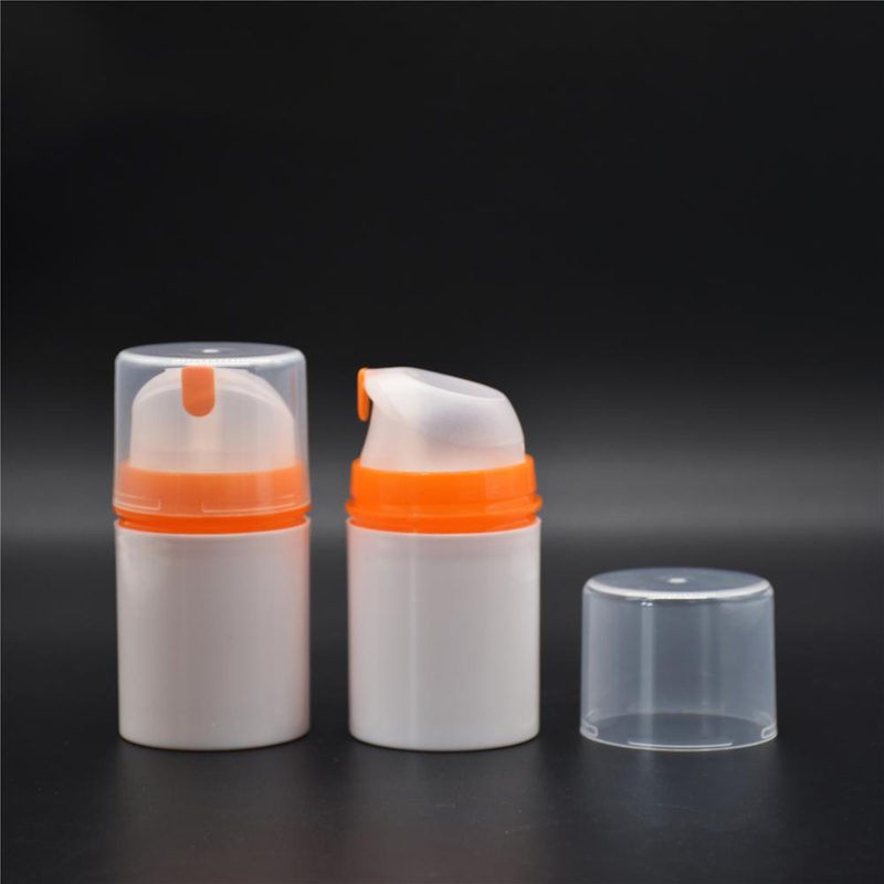 Wholesale China skin care 30ml 50 ml 100ml 150ml vacuum dispenser cosmetics black airless pump cream bottle 1 oz airless