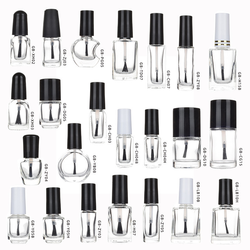 2.5ML/4ML/5ML/10ML/12ML/15ML/ nail polish bottles, a variety of glass nail polish bottles