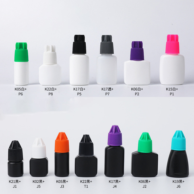 5ml10ml15ml false eyelash glue bottle, plastic glue bottle，nail polish bottle