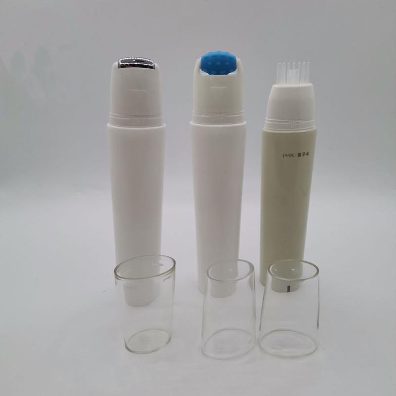 30mmPE hose with ball massage head Plastic hose stainless steel roller package material silicone brush