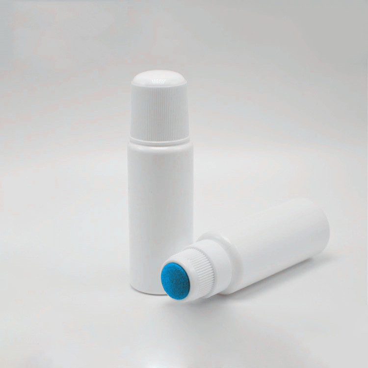 30ml50ml60ml100ml PET White Plastic Sponge liniment applicator bottle