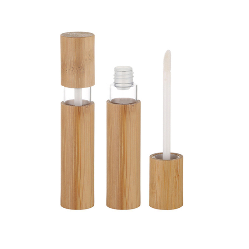 10ml empty bamboo mascara tube, mascara brush, bamboo growth liquid bottle